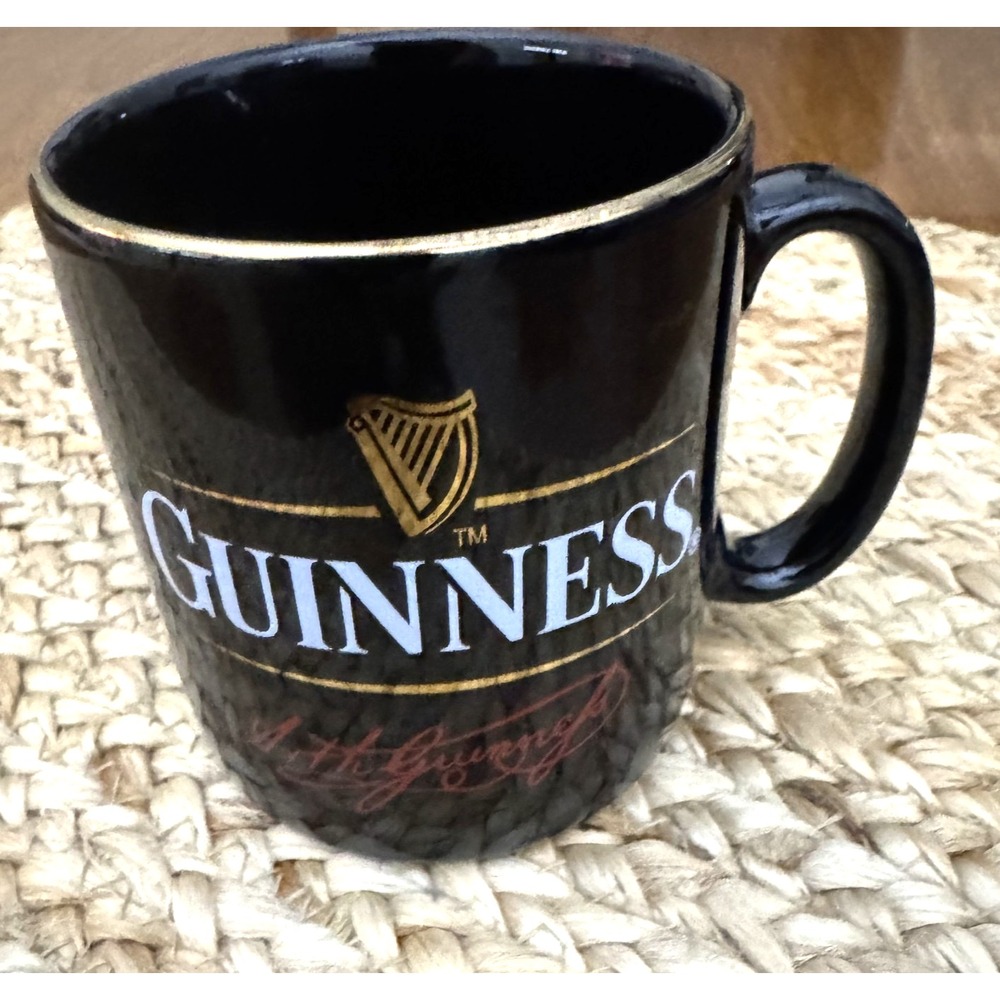 Guinness Official Merch Mug Black Logo